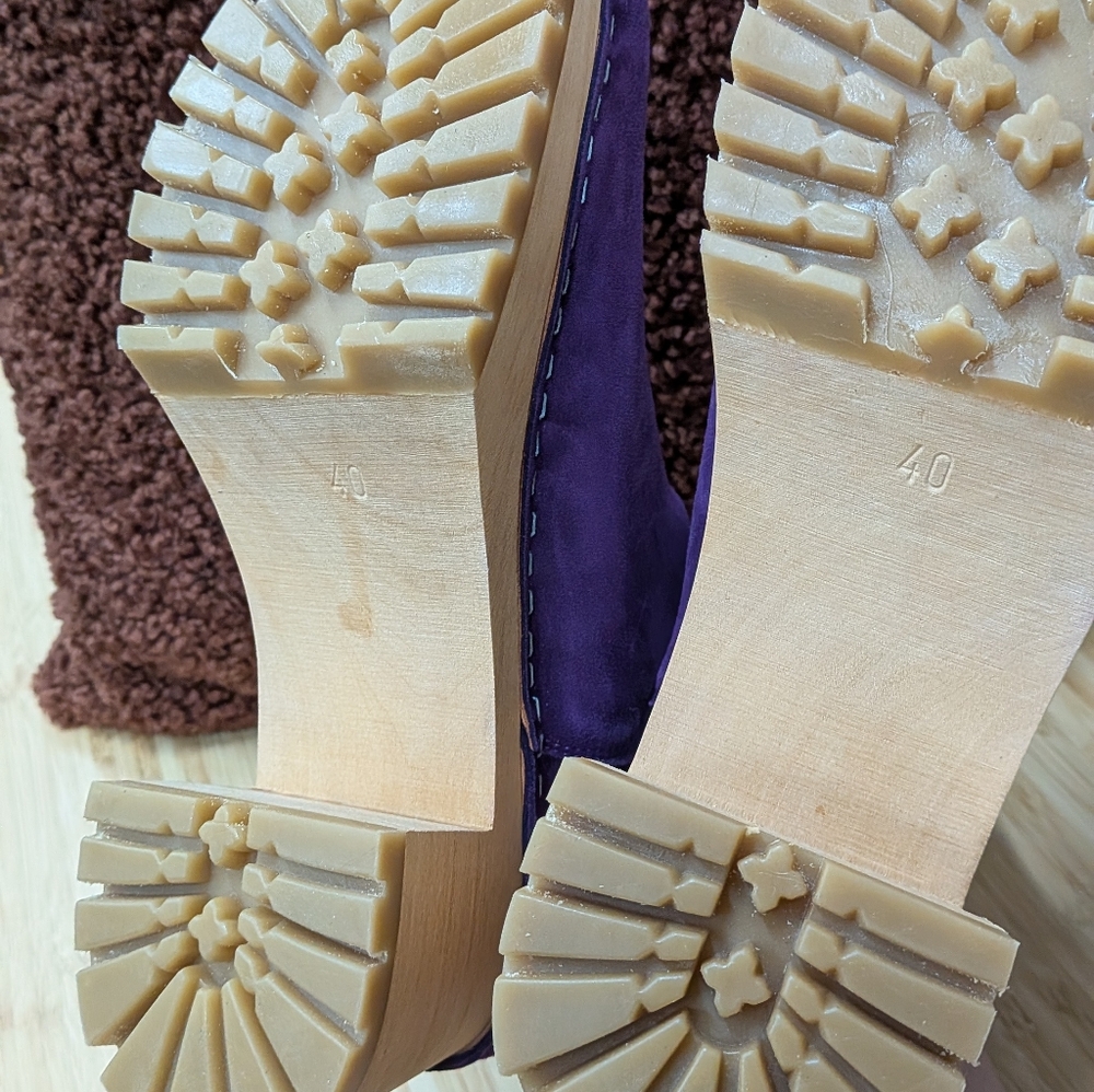 Swedish Hasbeens Viola Clog Boots. New - Picture 13 of 13